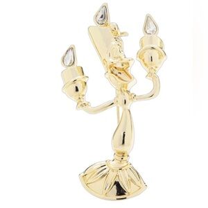 Gold Lumiere Candelabra Brooch